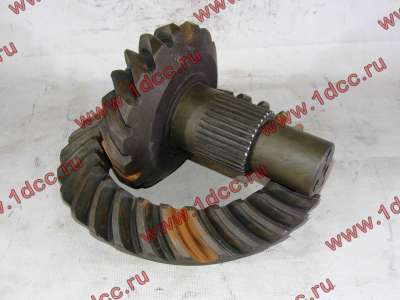 Коническая пара среднего редуктора (28х17, i-5.73, короткий хвостик, мелкий шлиц) SH HOWO (ХОВО) DZ9112320689 фото 1 Пермь