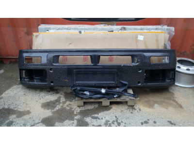 Бампер SH F2000 черный двойной металлический SHAANXI / Shacman (ШАНКСИ / Шакман) 81.41610.4114 фото 1 Пермь