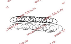 Кольцо уплотнительное гильзы цилиндра (комплект 12 тонких и 12 толстых) двигатель TD226B6G фото Пермь