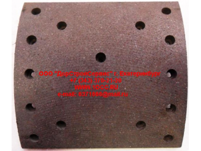 Накладка тормозная задняя (15 отв.) DF белый DONG FENG (ДОНГ ФЕНГ) 3502ZS10-105 для самосвала фото 1 Пермь