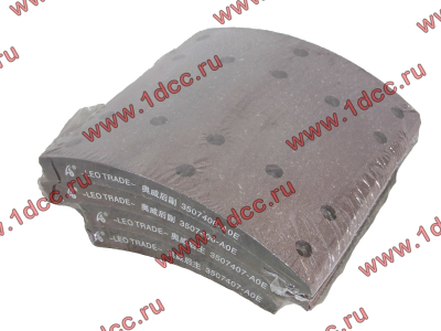 Накладка тормозная задняя FJ6 (комплект на колесо 3507407-AOE/3507406-AOE) КАЧЕСТВО FAW (ФАВ) 3502406/407-АОЕ для самосвала фото 1 Пермь